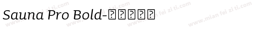 Sauna Pro Bold字体转换